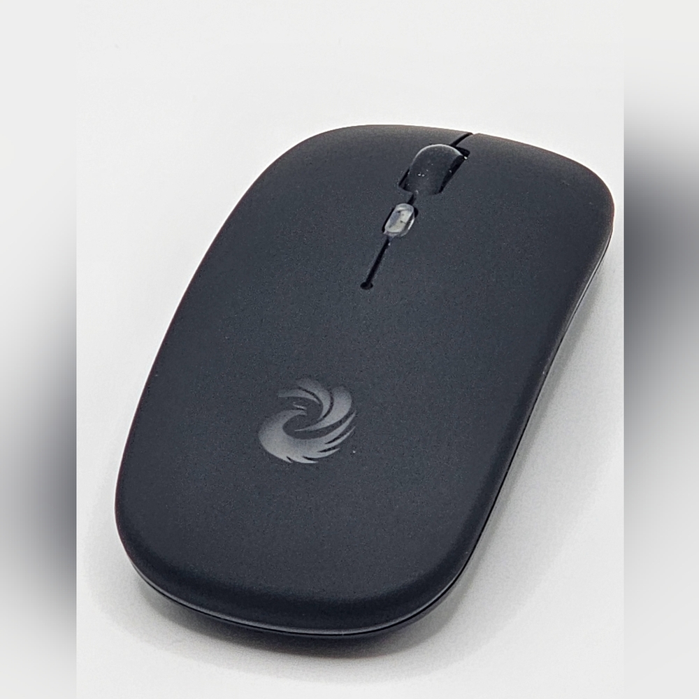 Slim Wireless Mouse - Rechargeable Bluetooth & 2.4G Dual Mode with USB Receiver